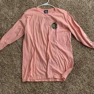 Santa Cruz oversized long sleeve (light pink)